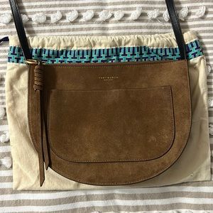 Tory Burch Piper Suede Saddle Bag